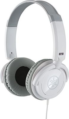 Yamaha HPH-100 Hoofdtelefoon, kwaliteitsgeluid en diepe bas, over het oor, bedrade muzikanten hoofdtelefoon, in wit