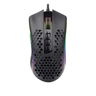 watiowave Souris de Gaming RVB Noire avec rétroéclairage Personnalisable et Design Ergonomique, idéale pour Les Jeux et Le Travail intensif.