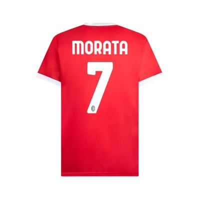 AC Milan Réplica Estadio Temporada 2024/2025, B0DBHSCVFX, Camiseta de Fútbol, Rojo/Negro, M Adult-Unisex