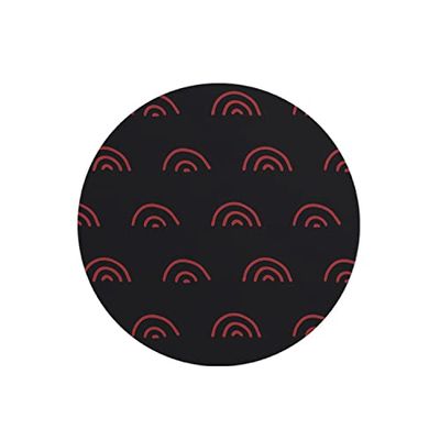 Questo Casa, Round Digital Printed Mouse Pad, Non-Slip Base, for Office and Home, Diameter:22cm