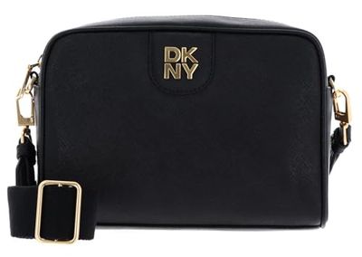 DKNY Carol Camera Bag, Bolsa para cámara Mujer, Negro/Dorado, One Size