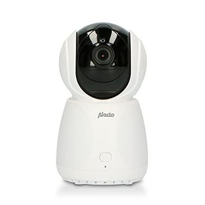 Alecto DVM-275C - Videocamera aggiuntiva per DVM-275, funzione di citofono digitale per baby shower, visione notturna, portata fino a 300 m, colore: Bianco