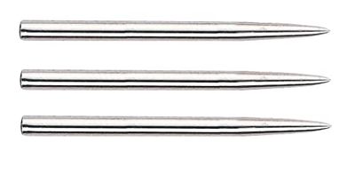 Bull's Steel-dartpunten, kort, zilver, voor steeldarts, type A, 1 set = 3 stuks