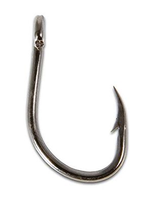 Live Bait vishaken, zwart, nikkel, grootte 3/0, 10 stuks