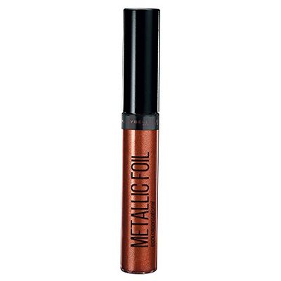 Maybelline New York Rossetto Liquido Color Sensational Metallic Foil, Rossetto matte con finish metallico, Calypso (110), 5 ml