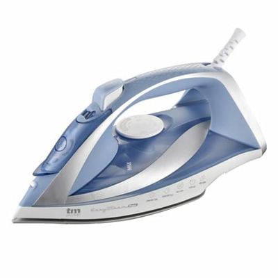 TM Electron TMPPL016 Stoomstrijkijzer met 2830 W, stoomstoot tot 140 g, continue stoom tot 40 g/min, keramische coatingzool, 1,9 m draaibare kabel en 450 ml tank