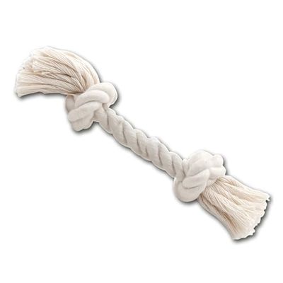 JACK AND VANILLA, Corde en Jute Naturel pour Chiens, 2 nœuds Robustes, idéale pour Le Jeu interactif et l'éducation, 24 cm, Couleur Naturelle, Modèle Revive Toys