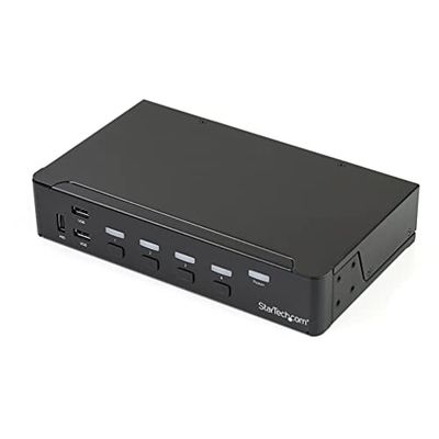 StarTech.com DisplayPort KVM-omkopplare med 4 portar – DP KVM-omkopplare med USB 3.0-hubb – 4K 30Hz