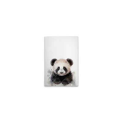 A.S. Création DD132997 Impression sur toile pour chambre d'enfant Motif bébé panda Blanc/noir 40 x 60 cm