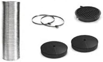 Bosch DWZ0IB0U0, Kit de recyclage pour Hotte, 2 filtres à charbon, tuyau flexible