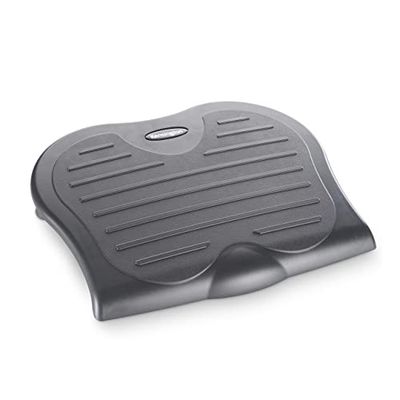 Kensington Adjustable Ergonomic Foot Rest - SoleSaver under desk foot rest for improved posture, siatica and orthopedic relief - Grey (56152)
