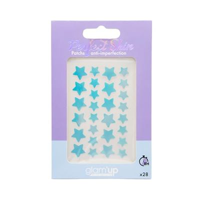 Glam'Up Paris – Patch anti-imperfezioni, perfetta pelle, anti-brufoli, cura mirata giorno e notte, veloce ed efficace, 28 pezzi