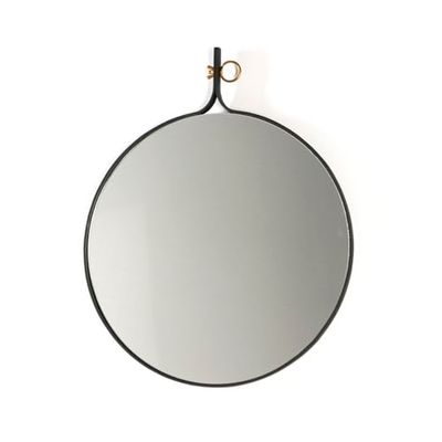ESPEJO 61X3X75 CRISTAL/METAL DORADO/NEGRO