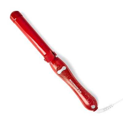 Beachwaver UK Ltd. Beachwaver B1.25 Rotating Curling Iron - Red Glitter | Automatic 1.25 Inch Ceramic Curling Iron | Auto-Shut Off, Travel-Friendly, Dual Voltage | B-Series (BWUK17H3)