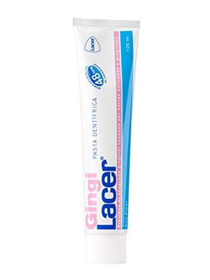 GINGILACER - Pasta Dentífrica 125 ml, Previene y Elimina la Placa Dental, Alivia Enfermedad Periododental, Pasta de Dientes, Reduce el Sangrado Gingival, Idónea para Pacientes Diabéticos