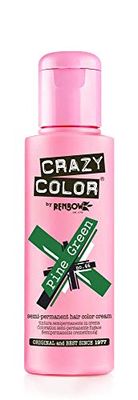 Crazy Color semi-Permanent Hair Color Dye Pine Green 46 – 100 ml, 1-pack (1 x 115 g)