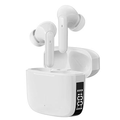 Draadloze Bluetooth-headset met display, ergonomisch geluidsdesign, ideaal voor muziek en oproepen.