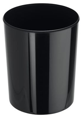 HAN 18200-13, corbeille à papier design i-Line, moderne au look stylé élégant de haute brillance. Qualité premium, 20 litres, noir
