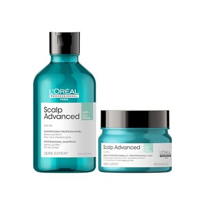 L'Oréal Professionnel Serie Expert Scalp Advanced Anti-Oiliness Hair Shampoo & Mask Duo