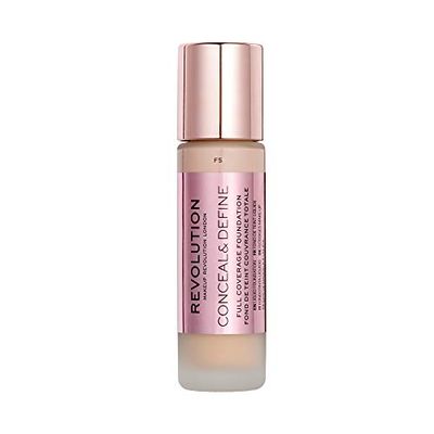 Makeup Revolution, Conceal & Define, Base de maquilhagem, F5, 23ml