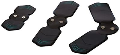 ELEEELS M1P - Cuscinetti di ricambio EMS, 25 x 11 cm, compatibili con massaggiatore EMS, M1, riutilizzabili, colore: nero