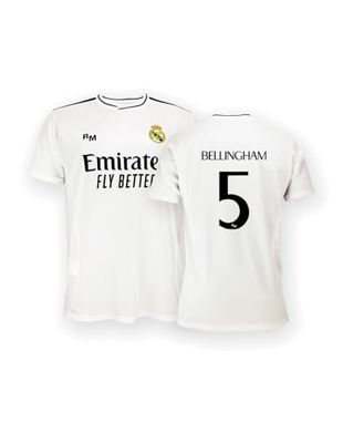 Real Madrid Home Kit Säsong 24/25, Bellingham, XXL, Replica Yenye Leseni Rasmi