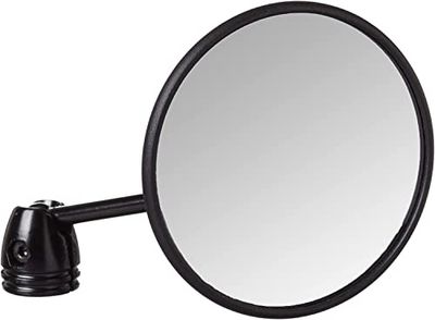 BUSCH Cycle Star Espejo de Bicicleta, Unisex, Negro/Plata, Ø80 mm