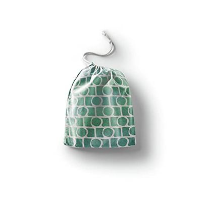 Bonamaison Printed Cotton Produce Bag with Drawstring, Reusable Grocery Bag, Biodegradable Eco-Friendly Bags, Travel Pouch, Sachet Bags, Shopping Bag, Eco Friendly, Foldable, Size: 12x15 Cm