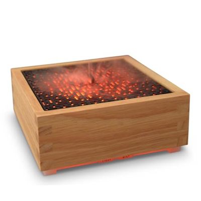 Zen'Arôme - Diffuseur Ultrasonique Style Japonais – Kaori –Diffuseur Senteurs et Huiles Essentielles – Base en Bois Véritable – Assainit l’Air – Idée Cadeau