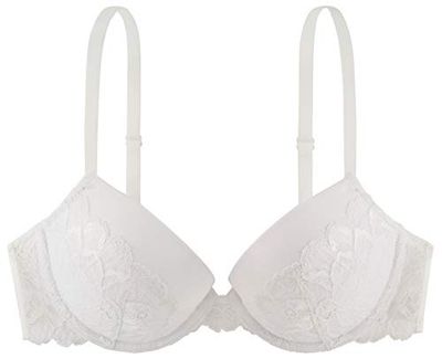 Dorina Kanten beugel BH met vulling - Claire - Bh met vulling en 3/4 cups - Betaalbare bh - 70 - Wit