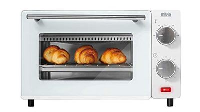 Silva Homeline MB 9500 440103 Minibackofen, 100-230° C regelbar, inklusive Backblech, Grillrost und Zange, 650 W, 230 V