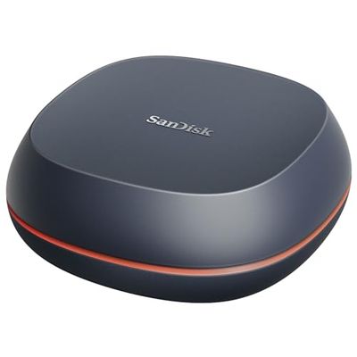 SanDisk Desk Drive SSD 4 TB (Compatibiliteit met Windows of Mac, back-upoplossing voor desktops, SSD-snelheden, leessnelheden tot 1000 MB/s, exFAT formattering, automatisch back-ups)
