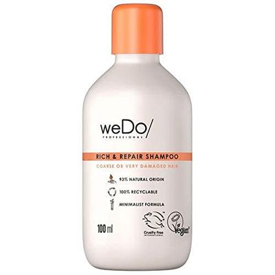 WeDo/Professional Rich & Repair Shampooing anti-casse pour cheveux forts, indisciplinés ou très abîmés, 100 ml