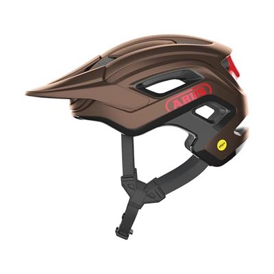 ABUS MIPS MTB-helm, cliffhanger - fietshelm voor veeleisende trails - met MIPS bescherming tegen stoten en grote ventilatieopeningen - voor dames en heren - koper/rood, maat L