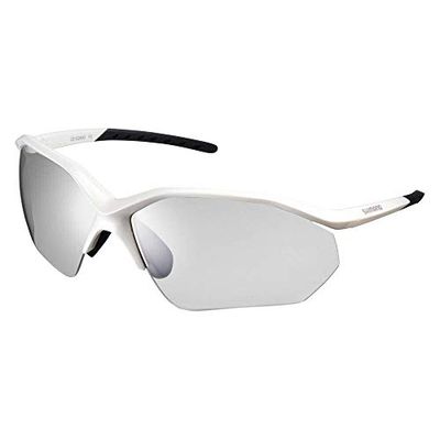 SHIMANO Lunettes Equinox 3 PH Blanc Cyclisme Mixte Adulte, Taille Unique