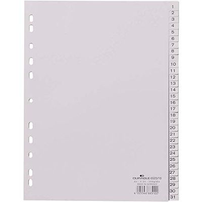 Durable - DURABLE Repertoire en plastique, onglet imprime, format A4