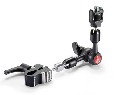 Manfrotto 244MICROKIT arm med antirotationsfäste och nanoklämma, svart
