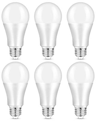 LEDYA Lampadina LED E27 Bianco Freddo, STANBOW 13W 1200 Lumen Lampadina LED di Ricambio per Lampadina a Incandescenza 100W, Lampadina A60 a Risparmio Energetico per Cucina, Confezione da 6