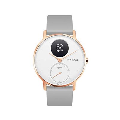 Withings Steel HR - Hybride Smartwatch - Activity Tracker met verbonden gps, hartslagsensor, slaapmonitor, slimme meldingen, waterbestendig en een batterijlevensduur van 25 dagen