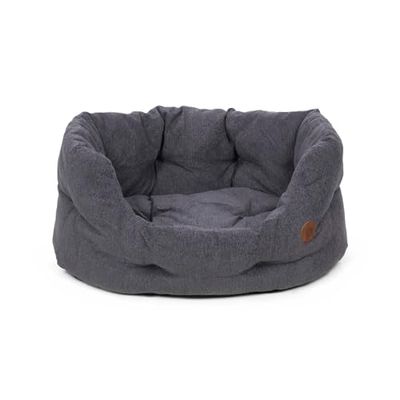 Petface Cuccia ovale per cani, colore grigio ardesia, XL