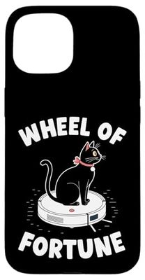 Wheel Of Fortune Cat Joke Robot Vacuum Cleaner Cat Case for iPhone 15
