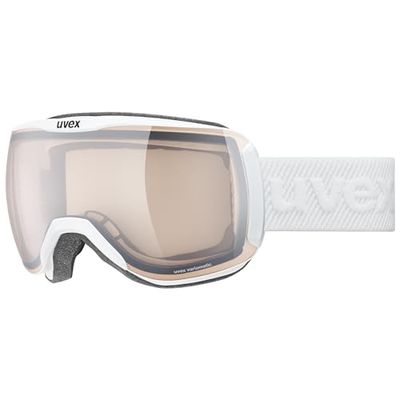 uvex downhill 2100 V, Skibril Unisex-Volwassene, white matt, one size
