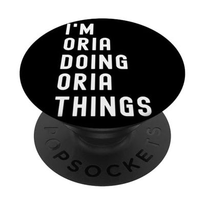 Soy Oria Haciendo Cosas de Oria PopSockets PopGrip Adhesivo