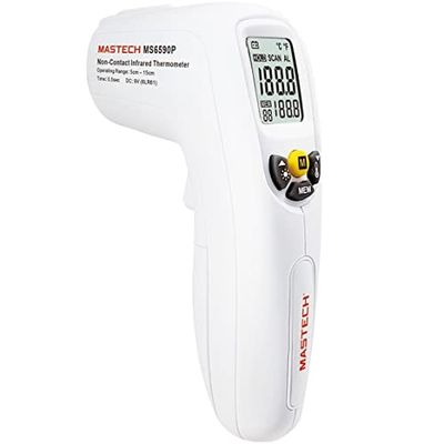 Mastech MS6590P Termómetro infrarrojos digital Sin Contacto mide temperatura corporal en personas para temperaturas entre 32º-42º