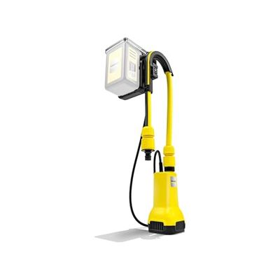 Kärcher 18 V BP 2000-18 Barrel Bomba Sumergible de Suspensión, Presión 2 Bar, Caudal 2000 l/h, Profundidad Inmersión 1,8 m, Altura 20 m, Batería 18 V (no incluida), Amarillo y Negro