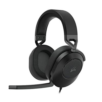 CORSAIR HS65 SURROUND Casque de Jeu Filaire Multiplateforme - Son Surround Dolby 7.1 - SonarWorks SoundID - Compatible iCUE - PC, Mac, PS5, PS4, Xbox, Nintendo Switch, Mobile - Carbon