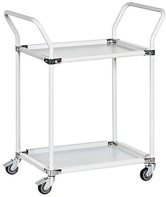 RS PRO Trolley met 2 niveaus, metalen frame, 760 x 460 mm, max. 200 kg, 1030 mm