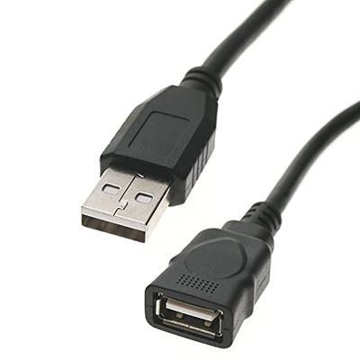 BeMatik - USB 2.0-verlengkabel AM naar AH met 25m voeding