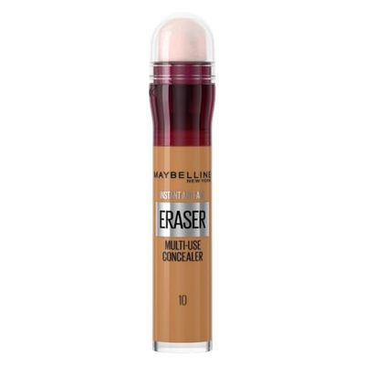 Maybelline Concealer Instant Anti Age Eraser Eye, Dark Circles and Blemish, Ultra Blendable Formula Dermatologist Tested & Suitable for Sensitive Skin10 Caramel