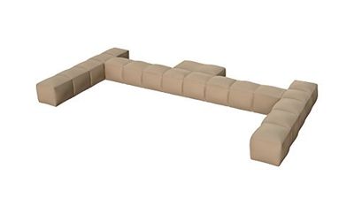 Pigro Felice - Modul'Air opblaasbare zwembadrugleuning dubbel - duurzame materialen - lange levensduur - premium - beige
